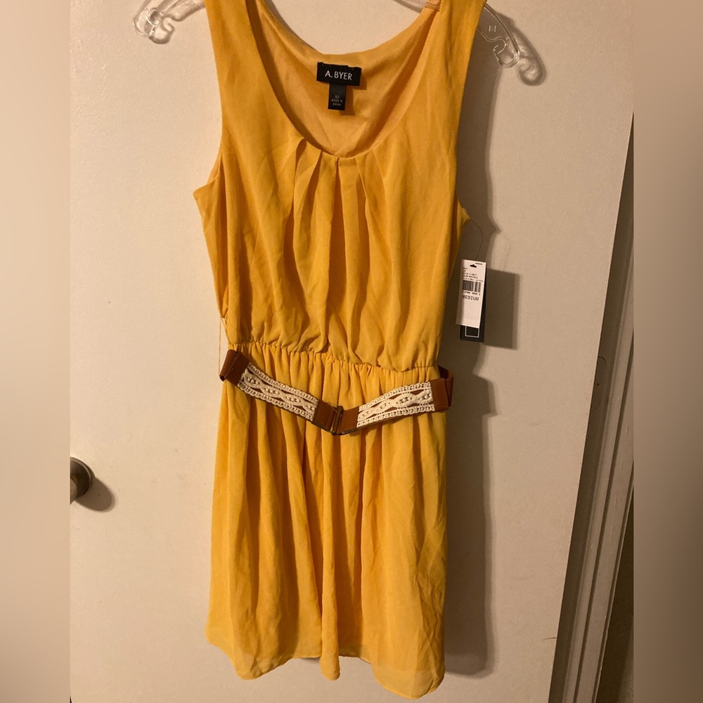 Marigold belted dress